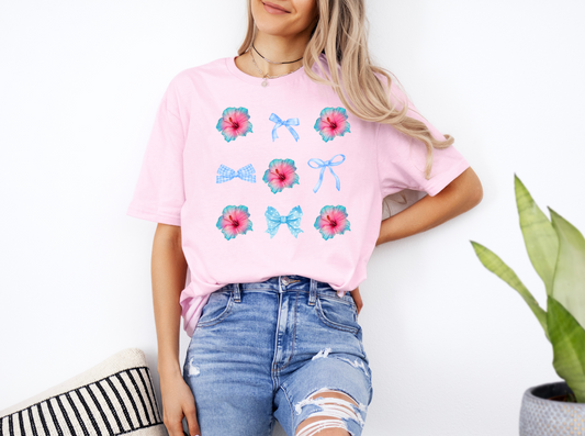 Blue Flower t-shirts - Destello Store