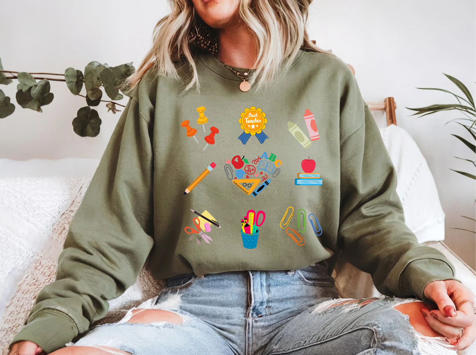 Best Teacher Sweatshirt - Destello Store