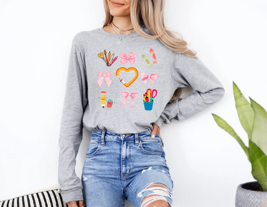 Pink Teacher Long-sleeve - Destello Store