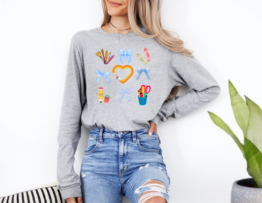 Blue Teacher Long-sleeve - Destello Store