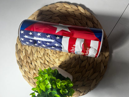 Bandera Cuba-EEUU | Tumbler - Destello Store