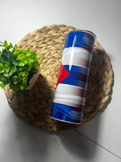 Bandera Cuba-EEUU | Tumbler - Destello Store